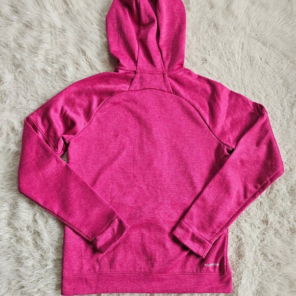 Adidas Women's Pink Long Sleeve Gym Training Run Full Zip Hoodie Jacket Size S - Picture 9 of 11